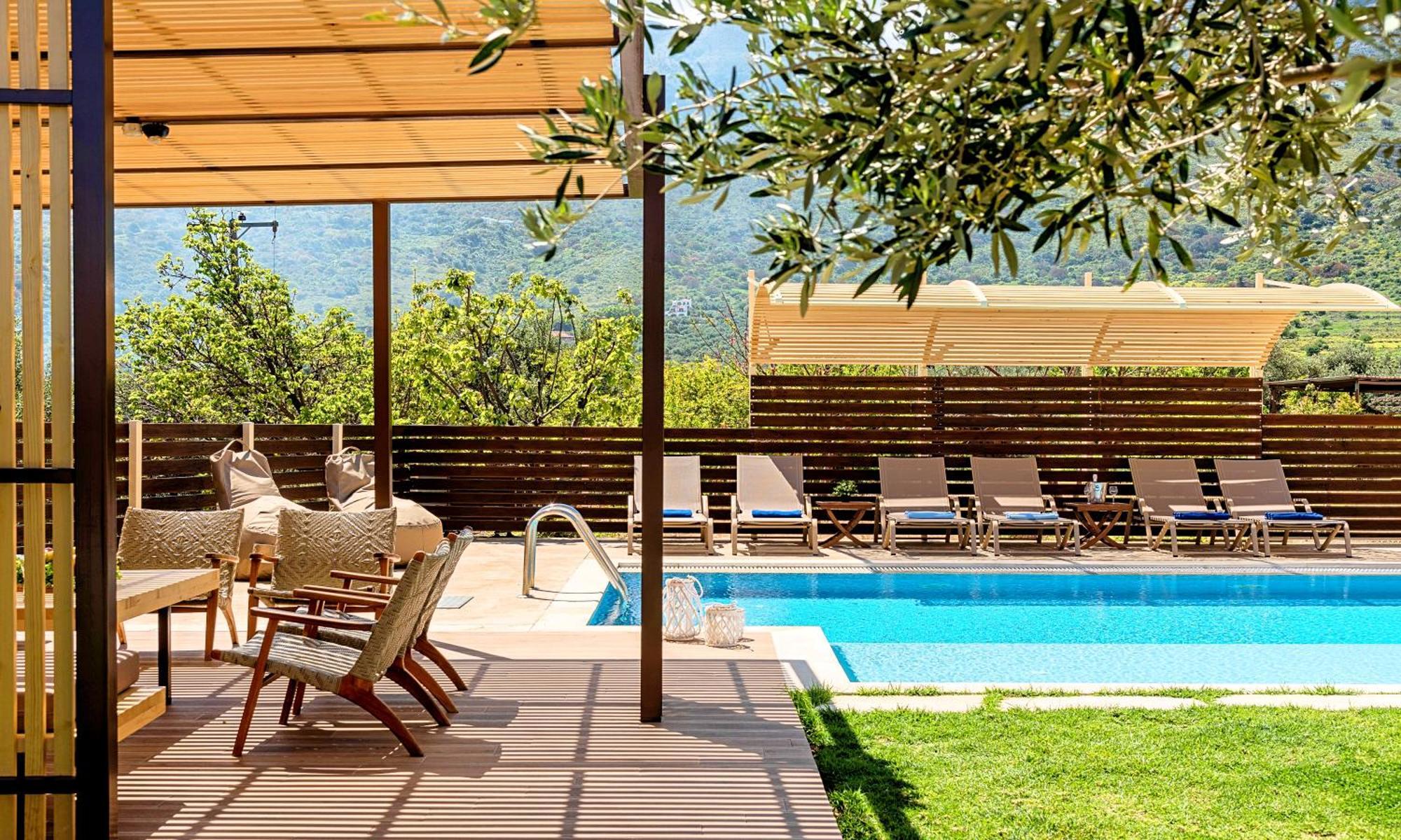 Dhimitroulianá Cretan Sunrise Villa Heated Pool מראה חיצוני תמונה