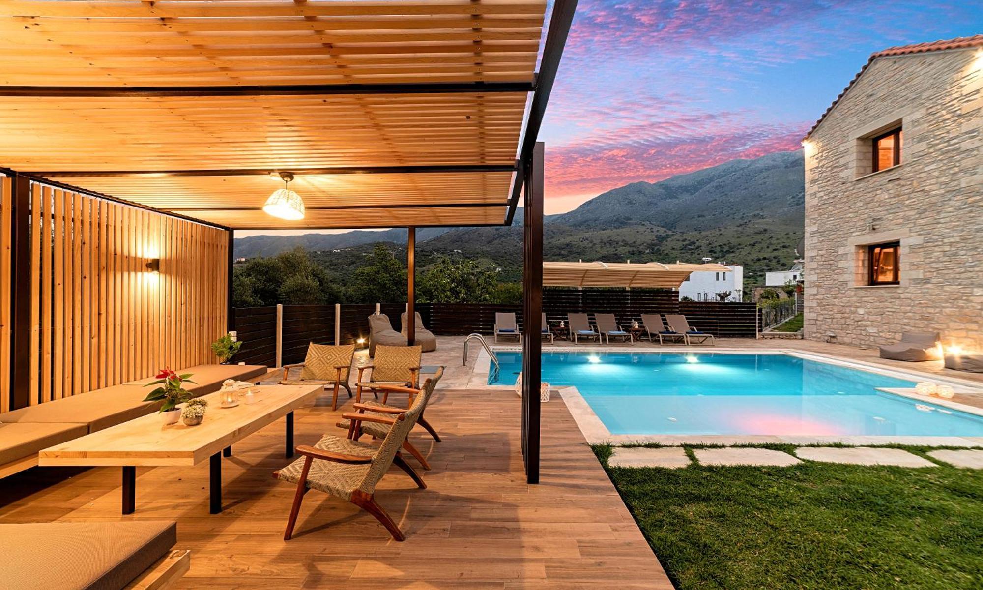 Dhimitroulianá Cretan Sunrise Villa Heated Pool מראה חיצוני תמונה