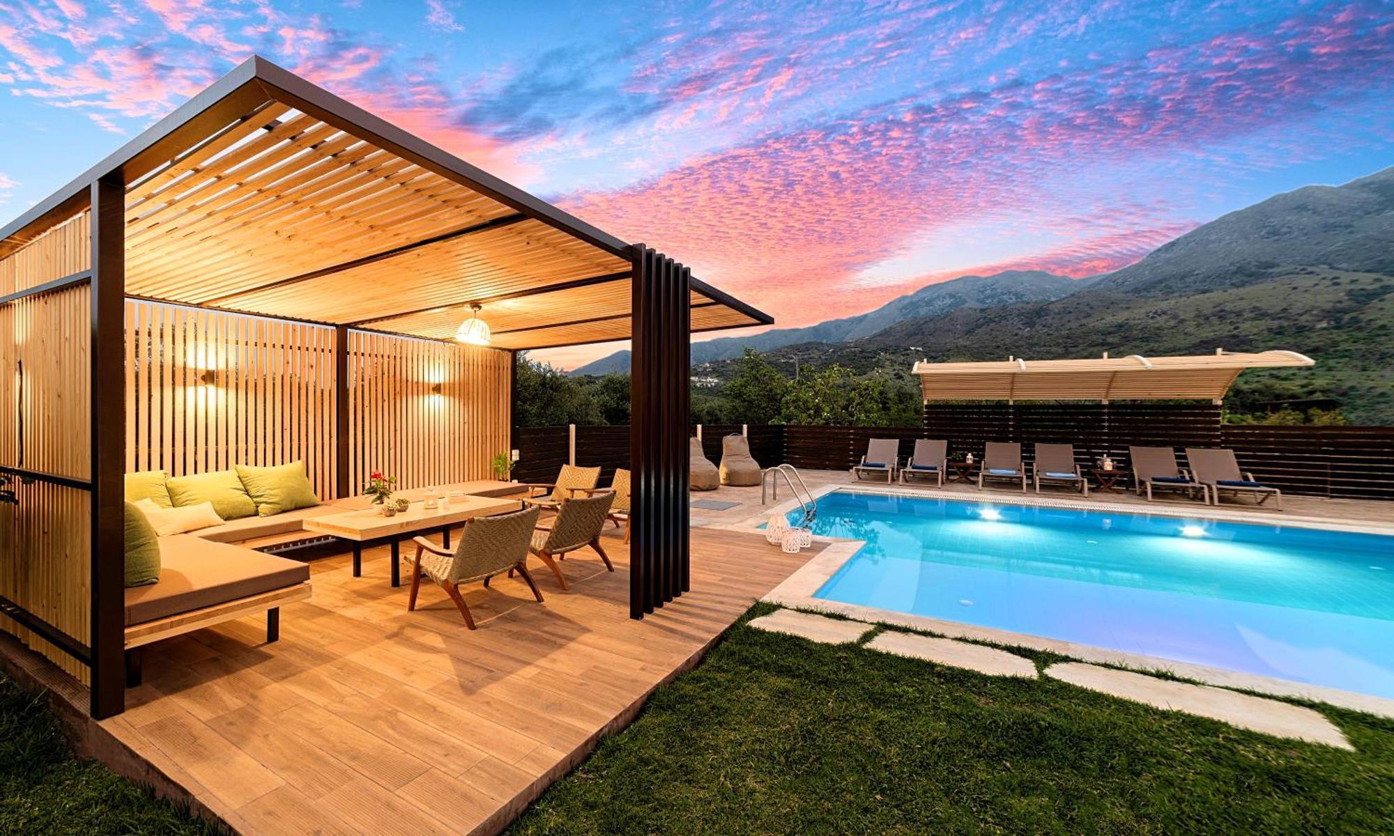 Dhimitroulianá Cretan Sunrise Villa Heated Pool מראה חיצוני תמונה