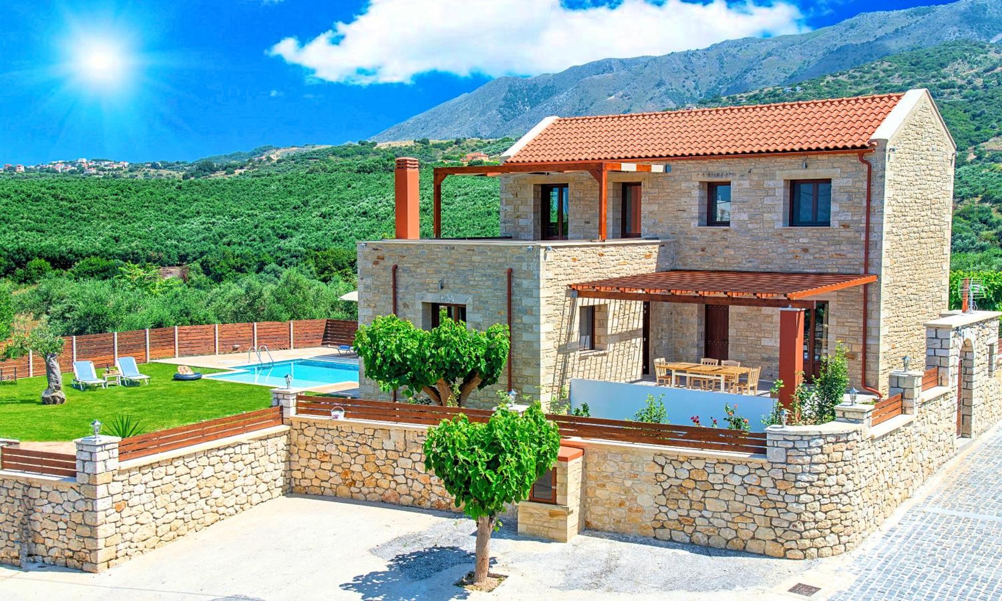 Dhimitroulianá Cretan Sunrise Villa Heated Pool מראה חיצוני תמונה